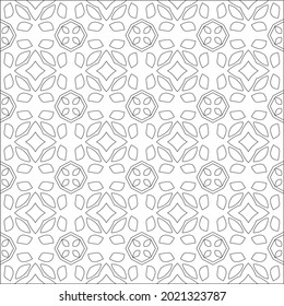 Vector geometric pattern. Repeating elements stylish background abstract ornament for wallpapers and backgrounds. Black and white pattern.