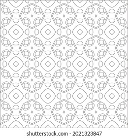 Vector geometric pattern. Repeating elements stylish background abstract ornament for wallpapers and backgrounds. Black and white pattern.