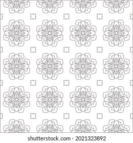 Vector geometric pattern. Repeating elements stylish background abstract ornament for wallpapers and backgrounds. Black and white pattern.