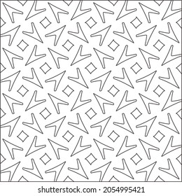 
Vector geometric pattern. Repeating elements stylish background abstract ornament for wallpapers and backgrounds. Black and white pattern.
