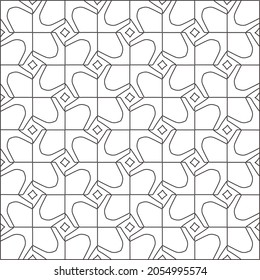 
Vector geometric pattern. Repeating elements stylish background abstract ornament for wallpapers and backgrounds. Black and white pattern.