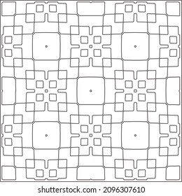 Vector geometric pattern. Repeating elements stylish background abstract ornament for wallpapers and backgrounds. Black and white pattern.