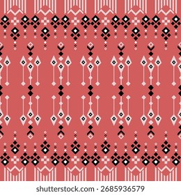 Vector geometric pattern with retro-inspired shapes, trendy color palette, and versatile layout. Great for digital art, poster design, and web backgrounds