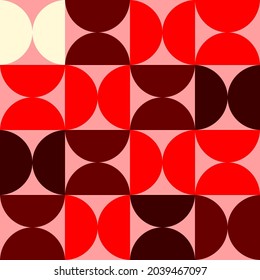 Vector geometric pattern in Scandinavian style. Abstract background with multicolor geometric shapes.