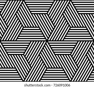 Vector geometric pattern. Seamless braided linear pattern.