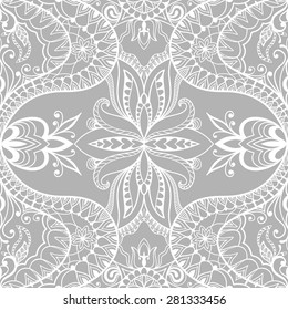 Vector geometric pattern with seamless texture. Tribal ethnic ornament.