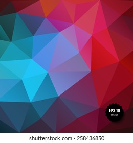 Vector geometric pattern with geometric shapes, rhombus.  EPS10.