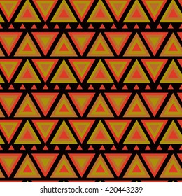 Vector geometric pattern with triangles