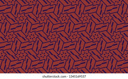 Vector geometric pattern. Triangles curved line. For wallpaper, presentation background, interior design, fashion print