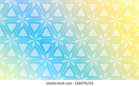 Vector geometric pattern. Triangles curved line. For wallpaper, presentation background, interior design, fashion print. Gradient color.