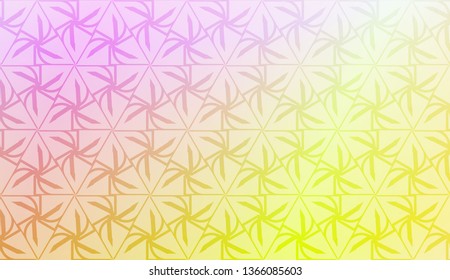 Vector geometric pattern. Triangles curved line. For wallpaper, presentation background, interior design, fashion print. Gradient color.