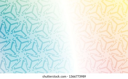 Vector geometric pattern. Triangles curved line. For wallpaper, presentation background, interior design, fashion print. Gradient color.