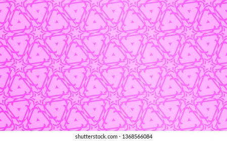 Vector geometric pattern. Triangles curved line. For wallpaper, presentation background, interior design, fashion print. Gradient color.