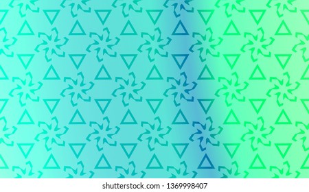 Vector geometric pattern. Triangles curved line. For wallpaper, presentation background, interior design, fashion print. Gradient color.