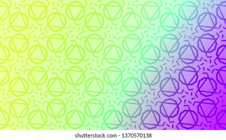 Vector geometric pattern. Triangles curved line. For wallpaper, presentation background, interior design, fashion print. Gradient color.