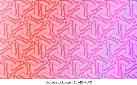 Vector geometric pattern. Triangles curved line. For wallpaper, presentation background, interior design, fashion print. Gradient color.