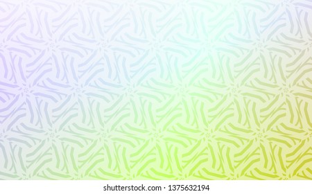 Vector geometric pattern. Triangles curved line. For wallpaper, presentation background, interior design, fashion print. Gradient color.