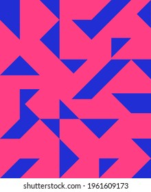 Vector geometric pattern with triangles. Modern stylish abstract background.