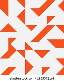 Vector geometric pattern with triangles. Modern stylish abstract background.