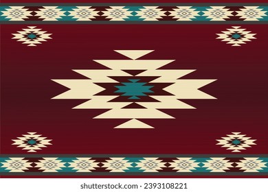 Vector Geometric Patterns in Ethnic Tribal Art, for backgrounds, carpets, wallpapers, wrapping, Batik, fabric and more