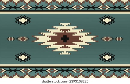 Vector Geometric Patterns in Ethnic Tribal Art, for backgrounds, carpets, wallpapers, wrapping, Batik, fabric and more