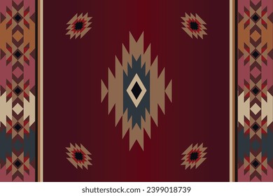 Vector Geometric Patterns in Ethnic Tribal Art, for backgrounds, carpets, wallpapers, wrapping, Batik, fabric and more
