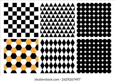 Vector Geometric Polygon Basic Shape Abstract Pattern Seamless