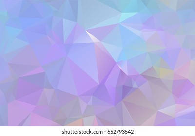 Vector geometric polygonal background with pastel colors