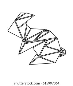 Vector geometric rabbit / bunny