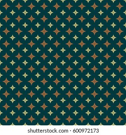 Vector geometric rhombus seamless pattern. Color vintage texture.