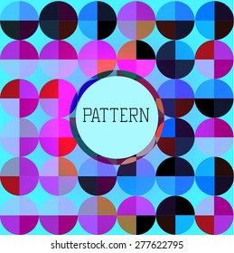 Vector geometric round color pattern background. Can be used in textiles, for book design, website background, packaging paper.