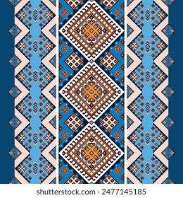 Vector geometric seamless.
Designed for use as a background 
or printed on fabric.
ethnic tribal pattern.aztec. 
ikat.woven fabric.zigzag.tribal.
baroque.