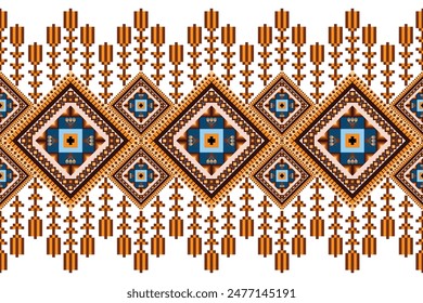 Vector geometric seamless.
Designed for use as a background 
or printed on fabric.
ethnic tribal pattern.aztec. 
ikat.woven fabric.zigzag.tribal.
baroque.