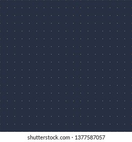 Vector geometric seamless dotted pattern - small polka texture. Stylish blue background - trendy minimalistic luxury design.