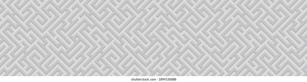 Ilustración vectorial sin fisuras con laberinto. Fondo infinito con laberinto. Cartel para tu diseño.