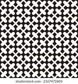 Vector Geometric Seamless Monochrome Pattern