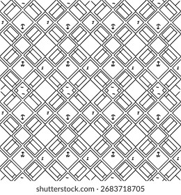 Ornamento sin costuras geométrico de Vector inspirado en el estilo patrimonial balinés, patrón decorativo abstracto para uso de diseño creativo