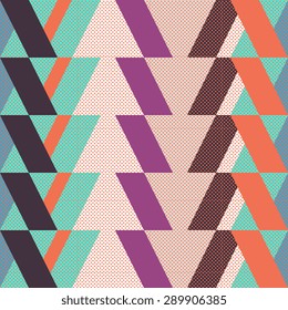 Vector geometric seamless pattern
