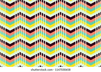 vector geometric seamless pattern with abstract stripe. geometric lines texture for greeting card. Modern vintage design