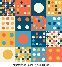 vector geometric seamless pattern. Abstract creative unusual attention-grabbing background. Artistic  design with geometric shapes. color background for poster, wallpaper, wrapper, textile, flyer