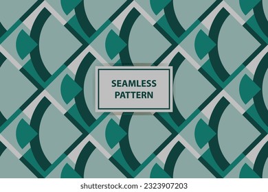 Vector geometric seamless pattern. Abstract graphic background with squares, lines, grid. Simple geo texture. Light green and white color. Ethnic style ornament. Repeat vintage design for decor, print