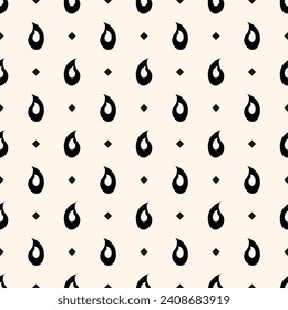 Vector geometric seamless pattern. Abstract graphic background with simple shapes. Simple geo texture. Repeat vintage design for decor, print. 
