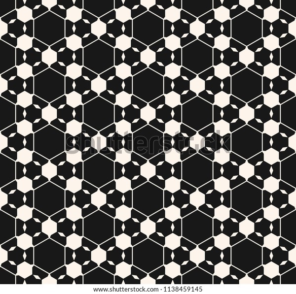 Vector Geometric Seamless Pattern Abstract Black Stock Vector (Royalty ...