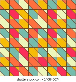 Vector geometric seamless pattern background