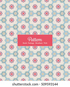Vector Geometric Seamless Pattern Background for Package / Book / Screen Design