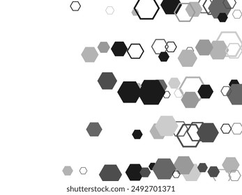 Vector geometric seamless pattern of hexagons, triangles, rhombuses, circles, . Raster globula fireworks organized with scatter contour rhombus elements.