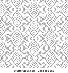 Vector geometric seamless pattern. looks like black and white design