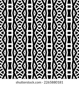 Geometrisches, nahtloses Vektormuster. Minimaler Zierhintergrund mit abstrakten Formen. Schwarz-Weiß-Textur. Einfache abstrakte Ornamentenhintergrund. Dunkles Wiederholungsdesign für Dekoration, Stoff, Stoff.
