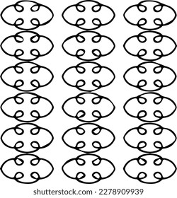 Vector geometric seamless pattern. Minimal ornamental background with abstract shapes. Black and white texture. Simple abstract ornament background. Dark repeat design for decor, fabric, cloth.