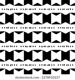 Vector geometric seamless pattern. Minimal ornamental background with abstract shapes. Black and white texture. Simple abstract ornament background. Dark repeat design for decor, fabric, cloth.